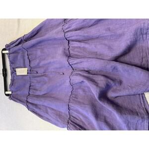 Cut Loose XL Purple Linen Tiered Skirt